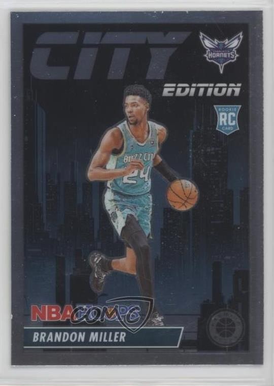 2023-24 Panini NBA Hoops Premium Stock City Edition Brandon Miller #12
