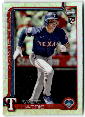 2025 Topps Chrome MLB No. 131 Dustin Harris Rookie Refractor