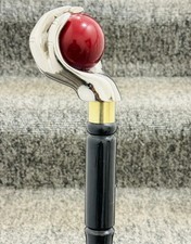 Beautiful Brass Handle Wooden Spiral Walking Stick-Unisex Designer Walking Cane