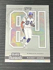 2020 Panini Playoff Randy Moss Vikings Behind The Numbers Silver Prizm #BTN-12