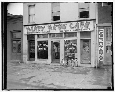 Washington DC Happy News Cafe Elder Michaux U Mine Workers Fund 1930s