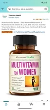 Vimerson Health Multivitamin & Multimineral Supplement for Women, 60 Capsules