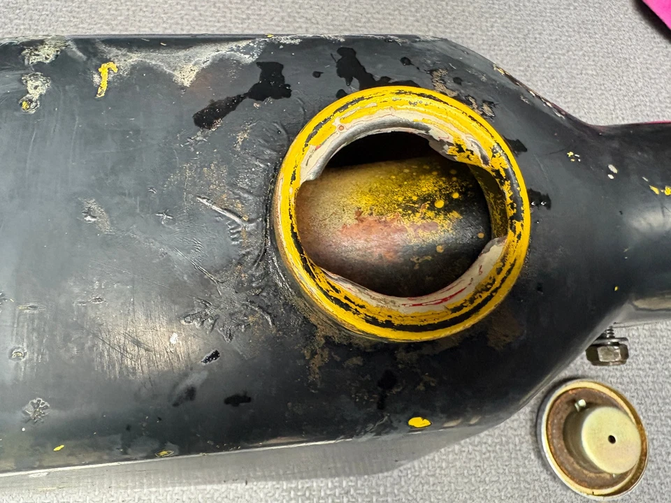 De colección Motocross Maico tanque de combustible gasolina MC125 250 400 501 AHRMA Foto 4 de 4