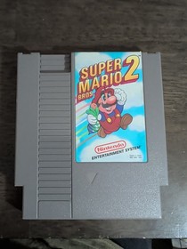 Super Mario Bros. 2 (Nintendo NES) Tested, Working, Cleaned + Deoxit.