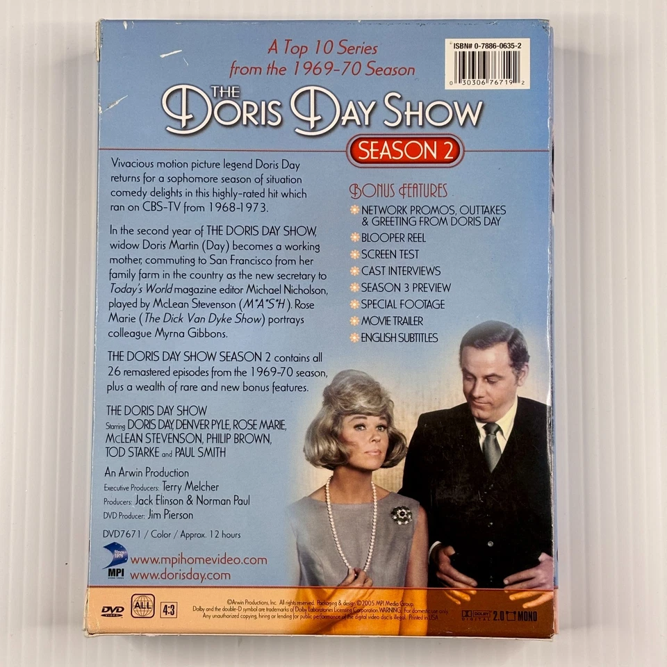 The Doris Day Show Season 2 DVD Region Free Tracked Postage - Image 3 of 4