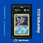 2000 POKEMON TEAM ROCKET 1ST EDITION #8/82 DARK GYARADOS HOLO TAG 6.5