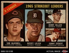 1966 Topps Venezuelan #226 Mickey Lolich AL Strikeout Leaders 4 - VG/EX