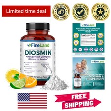 All-Natural Diosmin  Hesperidin 1000 mg - Blood Flow Support Capsules