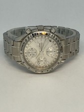 Omega Omega SS AT Speedmaster Triple Calendar Cream White Silver 3523.30 Watch
