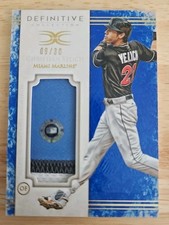 2017 Topps Definitive Collection-Jumbo Relic Christian Yelich #DJRC-CY 09 /30 