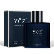 YCZ Charm Unfolds Marine Cologne/Perfume for Men - 1.7 fl oz (50ml) Natural