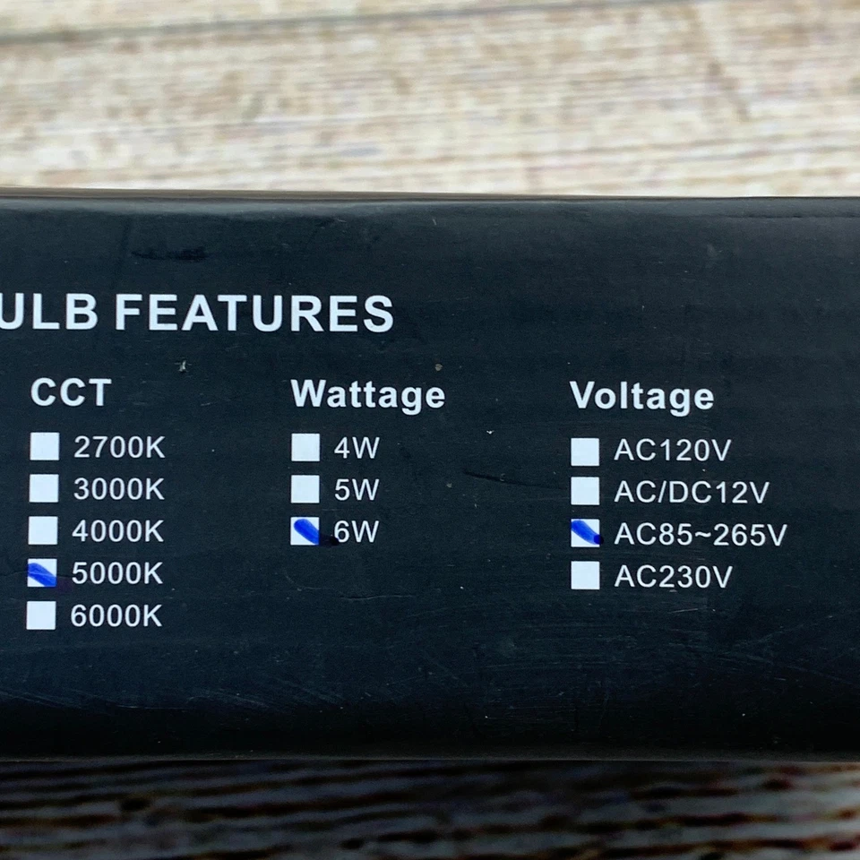 LED G45 Light Bulb 6 Pack Non Dimmable E12 Base 5000K 6W Unused in Original Box - Image 4 of 4