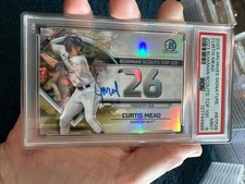 2025 ARCHIVES SIGNATURE CURTIS MEAD /20 2023 BOWMAN SCOUTS' TOP 100 POP 1 PSA 9