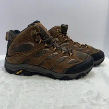 J035839W MERRELL MEN'S MOAB 3 MID WATERPROOF HIKING BOOTS EARTH SIZE 14W