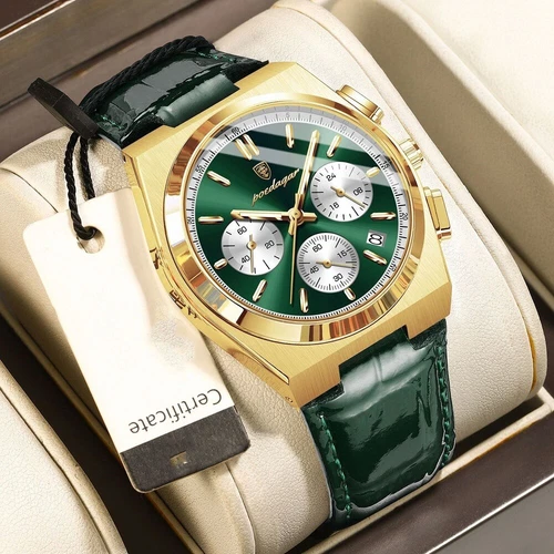 Luxus Herrenuhr Wasserdicht Leuchtend Chronograph Datum Quarz Herrenuhren Geschenk - Bild 12 von 32
