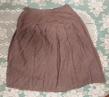 Vintage 1950's Women's or Girls Brown Pleated Skirt