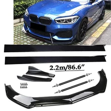 Front Bumper Lip Spoiler Chin Splitter Bod Kit Glossy Black For 330i 335i 420i E