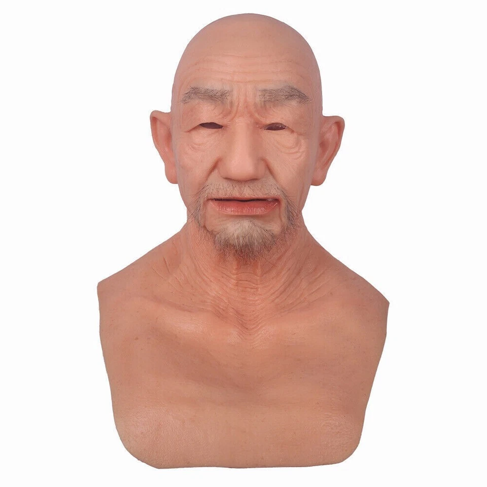 Realistische Silikon Maske Mann Maske Für Halloween Cosplay Maske Crossdressing - Bild 4 von 4