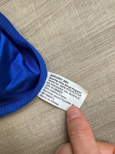 Anti-Snoring Chin Strap - blue, lightly used