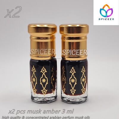 x2High quality amber musk, wonderful oud oilمسك عنبر عود زيت عطري