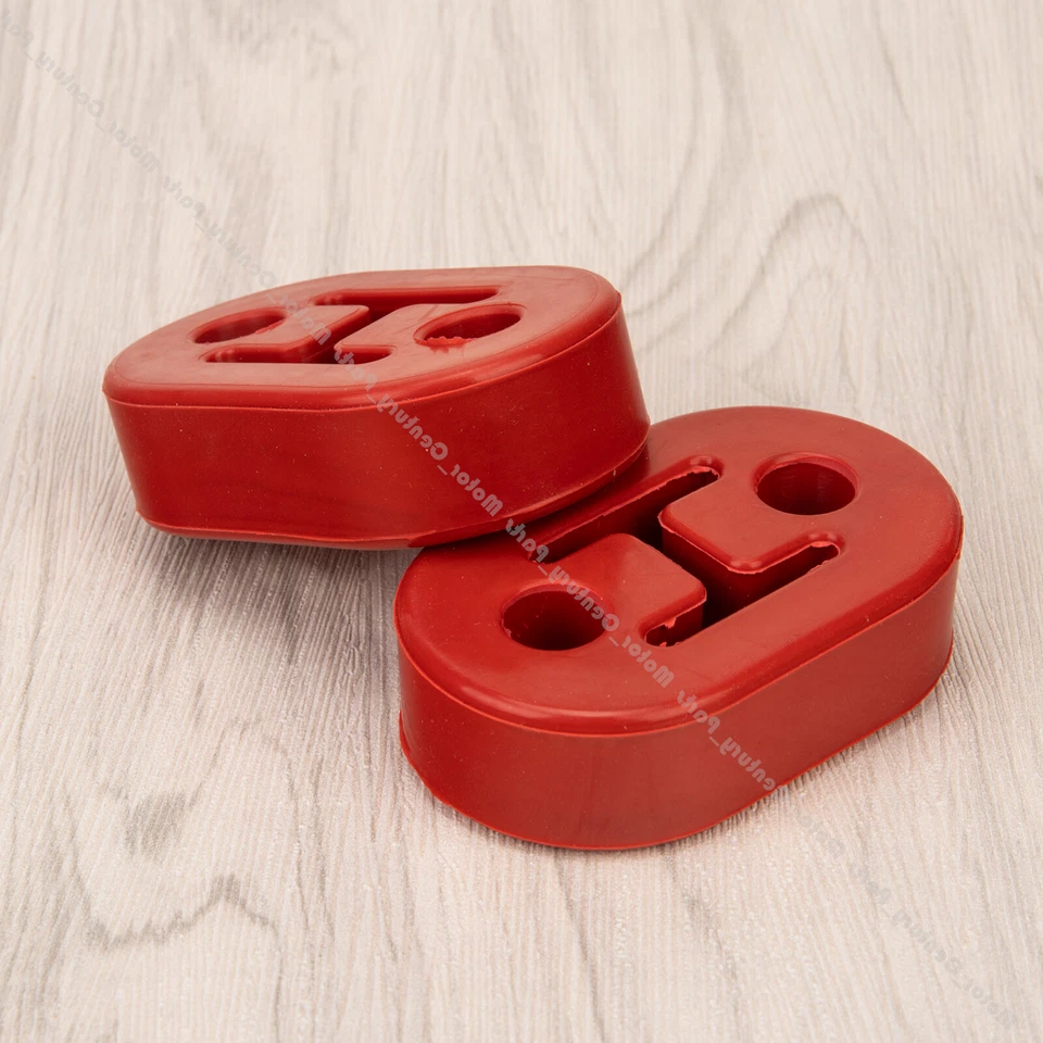 4*Heavy Duty Rubber Exhaust Tail Pipe Mount Bracket Hanger Bushing Insulator Red - Image 4 of 4