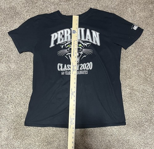 Panteras del Pérmico Camiseta negra de la escuela secundaria Mojo gran clase de graduados de 2020 - Imagen 6 de 7