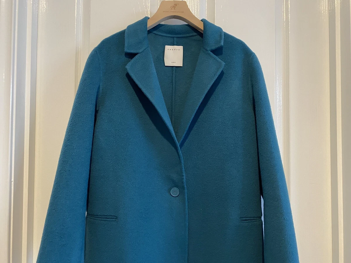 Sandro double shop sided wool coat