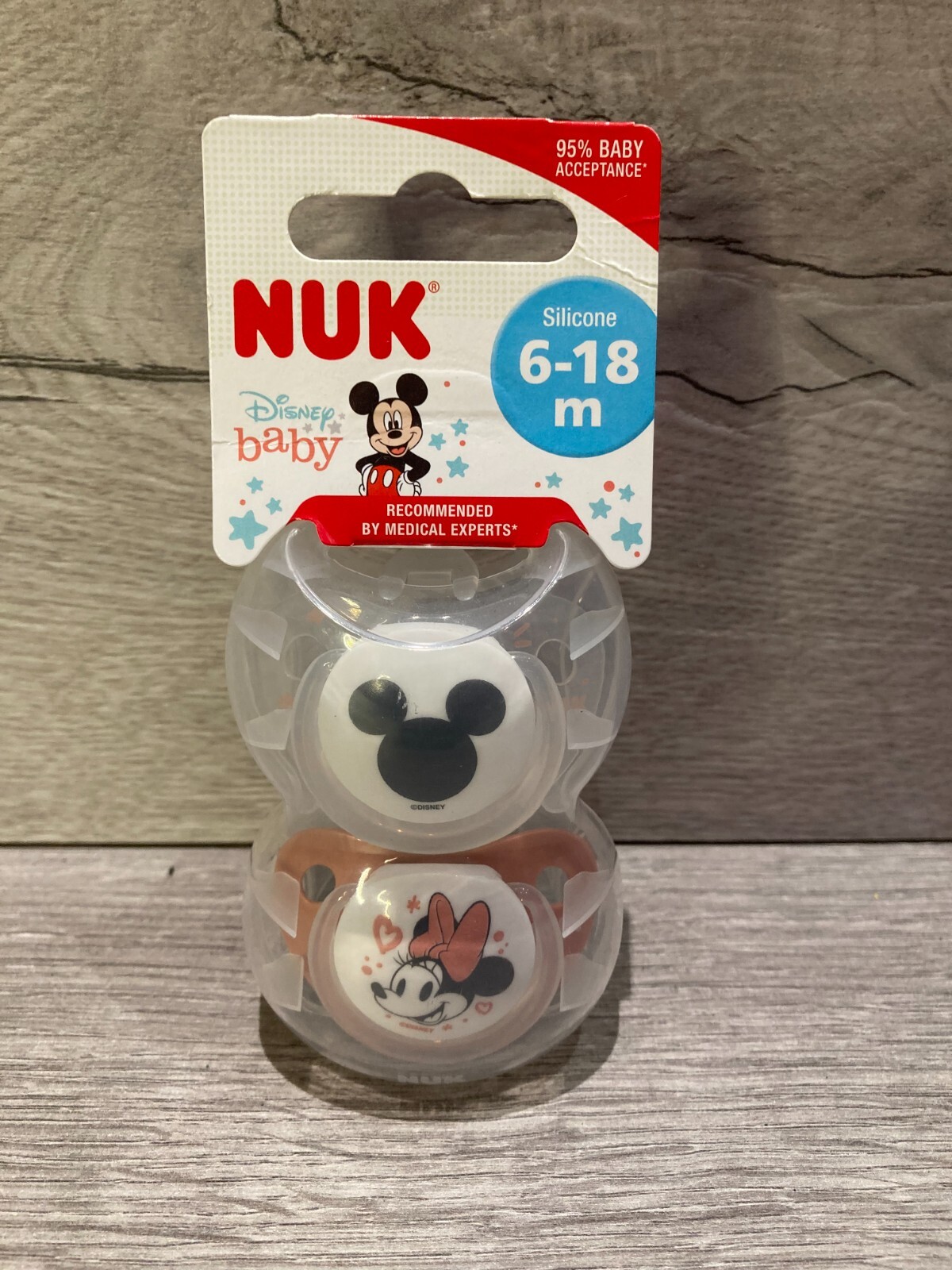 NUK DISNEY BABY MINNIE MOUSE DUMMIES / SOOTHER 618m 2 PACK eBay