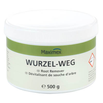 MAXIMEX Wurzel weg Entferner 500 g Vernichter entfernen Sträucher Bäume Erde