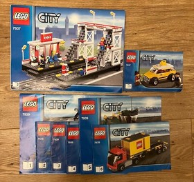 LEGO City Railway Freight Train 7939 incl. Station 7937 with Original Packaging Instructions!!