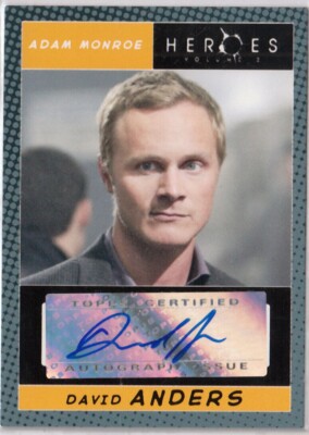 HEROES TOPPS Volume 2 - AUTOGRAPH AUTO CARD - DAVID ANDERS as ADAM ...