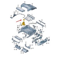 AUDI Q3 F3 Front Left Seat Inner Cover Cap 4K08813284PK NEW GENUINE