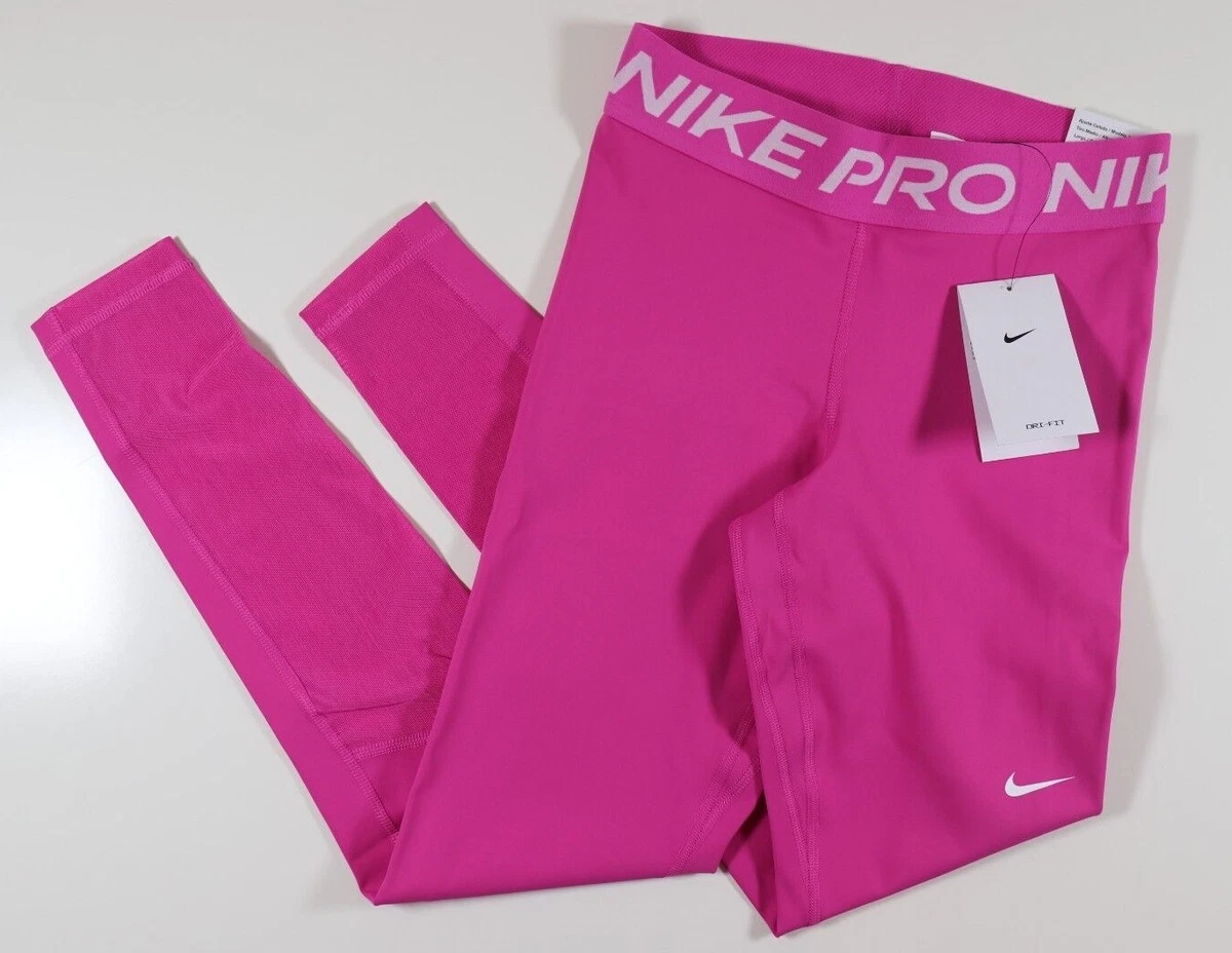 NIKE PRO DRI FIT TRAINING WORKOUT GYM TIGHT TIGHTS FUCHSIA CZ9779