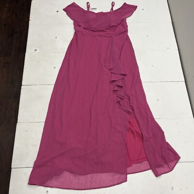 SHEIN Belle Fuschia Cold Shoulder Ruffle Leg Slit Maxi Formal Dress Women's 1XL | eBay SHEIN Belle Fuschia Cold Shoulder Ruffle Leg Slit Maxi Formal Dress Women's 1XL | eBay
