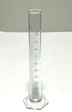 Corning Pyrex Glass 100mL "To Contain" Graduated Single Scale Cylinder