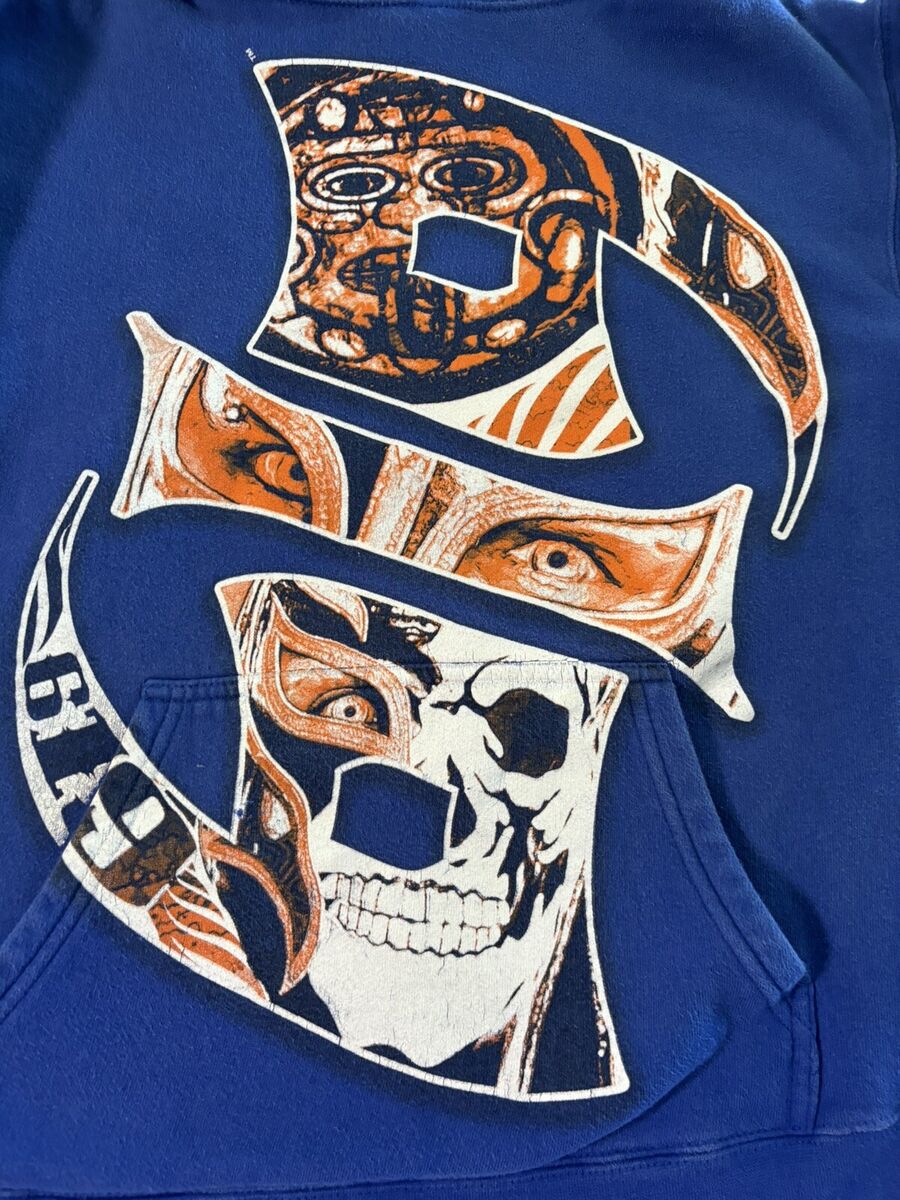 Authentic WWE 619 Rey Mysterio Hoodire Blue Size Youth Authentic WWE 619 Rey Mysterio Hoodire Blue Size Youth