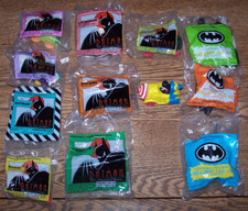2 Sets 1991 1993 McDonalds Batman Happy Meal Toys/11 NIP NOS 1 Used/1 Under 3
