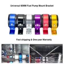 New Blue Fuel Pump Mounting Bracket Single Filter Clamp Cradle OKYEO 60mm