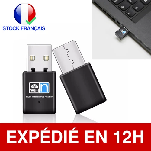 Mini Clé Wifi Adaptateur Sans Fil 300mpbs Dongle Réseau Wireless Pour Windows