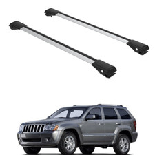 Juego de barras transversales para portaequipajes de techo para Jeep Grand Cherokee WH/WK 2005-2010 juego gris