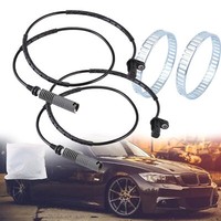 2X Abs Sensor + Ring FüR Bmw 1Er E81 E82 E88 E87 3Er E90 E91 E92 E93 320D 04-13