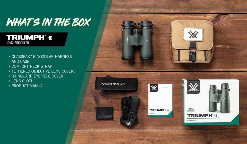 Vortex Triumph HD 10x42 Binoculars TRI-1042 - image 2 of 4