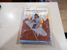 Vintage Ironing Table Cover And Pad Set 54” Gem new old stock 70s Mid Century 