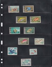 25 New VARIO Stamp Stock Pages 6S BLACK 6 Row Double Side For 3 / 4 Ring Binder