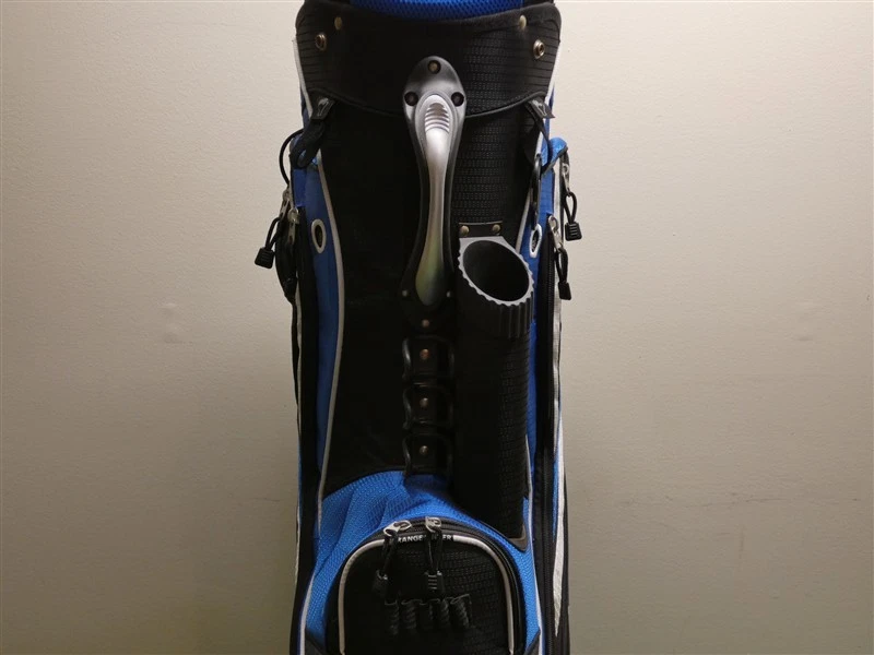 Bolsa de carro Cleveland Golf CG Lightwight 14 vías negra/azul/plateada nueva Foto 4 de 4