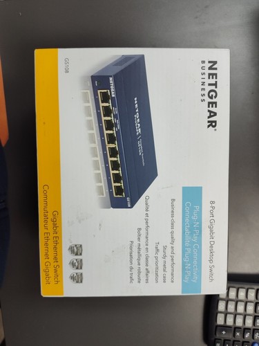 NETGEAR ProSafe 8-Port Gigabit Ethernet Network Switch GS108 v4 - Picture 1 of 7