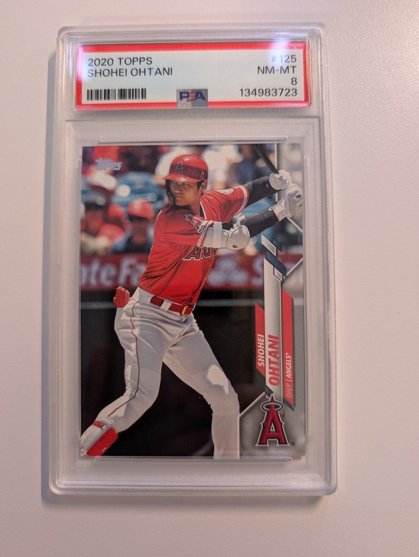 2020 Topps Shohei Ohtani #125 PSA 8 NM-MT Los Angeles Angels Baseball Card