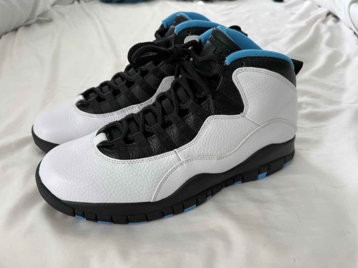 Air Jordan Retro 10 white/ powder blue/ black size 9.5 sneakers Jordan 10 Retro  main image 3