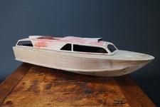 Fairey Huntsman RC Model Boat 34.5 inches Wooden Project Vintage Radio Control