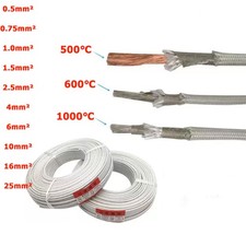 0.5mm - 25mm Glass Fibre Cable Wire Heat Resistant High Temperature 1000